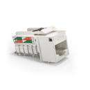 LESPRJ5E-001-4 - CONECTOR RJ-45 SOHOPLUS CAT.5E  CABO SOLIDO BRANCO T568A/T568 FEMEA - 35050423 - LIGHTERA