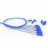 FETLCDO3-006-0 - CORDAO OPT. CON. MULTIMODO OM3 (50/125) 2F DUPLEX LC-UPC/LC-UPC 2,5M LSZH ACQUA (A-B) - 35201010 - FURUKAWA