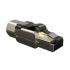 LEINRJ6A-002-6 - CONECTOR RJ-45 GIGALAN CAT.6A  - PRATA T568A/T568 MACHO BLINDADO - 35125030 - LIGHTERA
