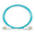 LETLCDO3-001-0 - CORDAO OPT. CON. MULTIMODO OM3 (50/125) 2F DUPLEX SC-UPC/SC-UPC 1,5M LSZH ACQUA - 33001297 - LIGHTERA