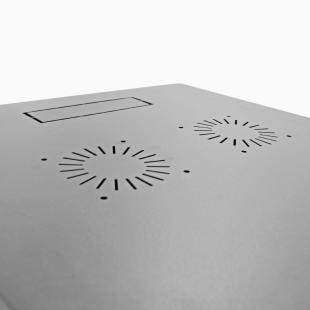 IPRKPD05-002-0 - RACK MONOBLOCO DE PAREDE 5U X 550 MM 19" PRETO - 9800555559 - LAN RACK