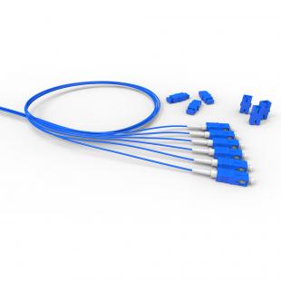 LETLPIEO-027-0 - PIGTAIL (EXTENSAO OPTICA CONEC.) SM 2F LC-APC COM ADAPTADOR 1,5M  LSZH BRANCO D0.9 - 35260976 - LIGHTERA