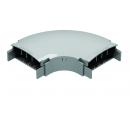 DTSTCVH9-011-0 - CURVA HORIZONTAL 90 PRF 25MM AL R60 PLANA L BRANCO - DT-38641.60 - DUTOTEC