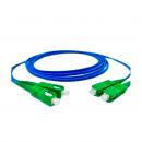 LETLCDA2-038-0 - CORDAO OPT. CON. MONOMODO (9/125) G657A2 2F DUPLEX SC-APC/SC-APC 2,5M LSZH AZUL - 33004449 - LIGHTERA
