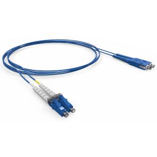LETLCDA2-041-0 - CORDAO OPT. CON. MONOMODO (9/125) G657A2 2F DUPLEX SC-UPC/SC-APC 3,0M LSZH AZUL - 33004480 - LIGHTERA