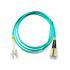 LETLCDO3-016-0 - CORDAO OPT. CON. MULTIMODO OM3 (50/125) 2F DUPLEX SC-UPC/LC-UPC 2,5M LSZH ACQUA - 33001304 - LIGHTERA