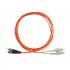 LETLCDO1-026-0 - CORDAO DUPLEX CONECTORIZADO 62.5 SC-UPC/ST-UPC 5.0M - LSZH - LARANJA - 33004522 - LIGHTERA
