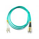 LETLCDO3-015-0 - CORDAO DUPLEX CONECTORIZADO OM3 LC-UPC/SC-UPC 1.5m - LSZH - ACQUA - 33001303 - LIGHTERA