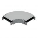 DTSTCVH9-006-0 - CURVA HORIZONTAL 90 PERFIL 25MM AL R30 PLANA LISA - BRANCO - DT-38640.30 - DUTOTEC