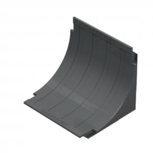 DTSTCVV9-014-0 - CURVA VERTICAL 90 INT 25-45MM AL R30 PLANA R PRETO - DT-38051.30 - DUTOTEC