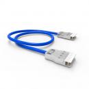 21650440 - PATCH CORD 2P (VOZ) FISAFLEX - CM -  RJ-45/RJ-45 - 1.5M - AZUL - 35100200 - LIGHTERA