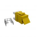 FEGLRJ06-022-5 - CONECTOR FEMEA GIGALAN CAT.6 T568A/B - AMARELO - 35060606 - LIGHTERA
