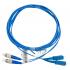 LETLPIEO-012-0 - PIGTAIL (EXTENSAO OPTICA CONEC.) SM 2F ST-UPC COM ADAPTADOR 1,5M LSZH AZUL D2.0 - 35260972 - LIGHTERA