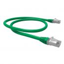 LEGGPC6A-003-0 - PATCH CORD F/UTP GIGALAN AUGMENTED GREEN CAT.6A - LSZH - T568A/B - 0,5M - VERDE (BLINDADO) - 35085400 - LIGHTERA