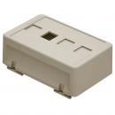 DTSTPE4R-002-0 - PORTA EQUIPAMENTO 4 RJ45 KEYSTONE S/ COLAR BEGE - DT-62224.00 - DUTOTEC