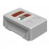 DTSTPE2B-001-0 - PORTA EQUIPAMENTO 2 BLOCOS + 2 RJ45 S/ COLAR BRANCO - DT-63440.10 - DUTOTEC