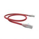 LEGGPC6A-021-0 - PATCH CORD GIGALAN GREEN CAT.6A F/UTP (BLINDADO) 2,5M VERMELHO LSZH - 35085464 - LIGHTERA