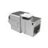 LEINRJ6A-003-8 - CONECTOR RJ-45 GIGALAN CAT.6A (CAMPO) INDUSTRIAL PRATA T568A/T568 FEMEA BLINDADO - 35060513 - LIGHTERA