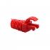 DNCNCCRJ-013-0 - CAPA(COVER) P/ CONECTOR RJ-45 EM ABS VERMELHO - DN-6221900010. - D-NET