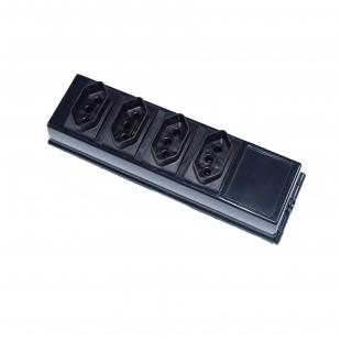 DNENRESL-003-0 - REGUA SLIM 110/220V 4 TOMADAS (NBR 14136 10A) S/ CABO - DN-5660100050 - D-NET