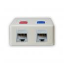 DNCNCS2R-003-0 - CAIXA DE SUPERFICIE BR P/2 RJ-45 - DN-6020900015 - D-NET