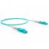 LETLCDO3-010-0 - CORDAO OPT. CON. MULTIMODO OM3 (50/125) 2F DUPLEX LC-UPC/LC-UPC 10,0M LSZH ACQUA (A-B) - 33002475 - LIGHTERA