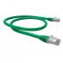 LEGGPC6A-036-0 - PATCH CORD GIGALAN GREEN CAT.6A F/UTP (BLINDADO) 15,0M VERDE LSZH - 35085408 - LIGHTERA