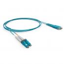 LETLCDO4-003-0 - CORDAO OPT. CON. MULTIMODO OM4 (50/125) 2F DUPLEX SC-UPC/LC-UPC 5,0M LSZH ACQUA - 33001315 - LIGHTERA