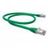 LEGGPC6A-011-0 - PATCH CORD GIGALAN GREEN CAT.6A F/UTP (BLINDADO) 1,5M VERDE LSZH - 35085402 - LIGHTERA