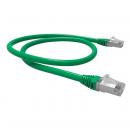 LEGGPC6A-011-0 - PATCH CORD GIGALAN GREEN CAT.6A F/UTP (BLINDADO) 1,5M VERDE LSZH - 35085402 - LIGHTERA