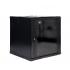 DNMTMRDV-001-0 - MINI RACK 19POL DESMONTAVEL PORTA VIDRO 6U 600 X 600 PRETO S/ GUIAS - DN-MRDV-6-60.59PT - D-NET