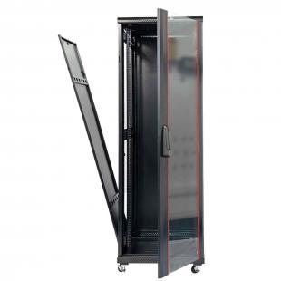 DNMTRSDV-010-0 - RACK SERVIDOR 19POL DESMONTAVEL PORTA VIDRO 44U 800 X 800 PRETO C/ GUIAS - DN-RSDV-44-80.80PT - D-NET