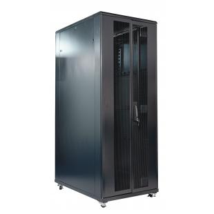 DNMTRSDP-006-0 - RACK SERVIDOR 19POL DESMONTAVEL PORTA PERF. 44U 800 X 1200 PRETO C/ GUIAS - DN-RSDP-44-80.120PT - D-NET