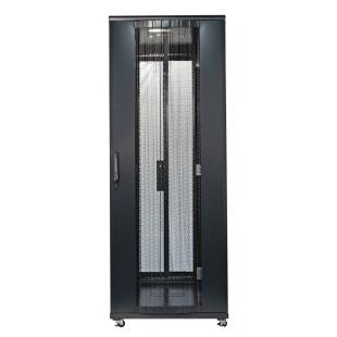 DNMTRSDP-006-0 - RACK SERVIDOR 19POL DESMONTAVEL PORTA PERF. 44U 800 X 1200 PRETO C/ GUIAS - DN-RSDP-44-80.120PT - D-NET