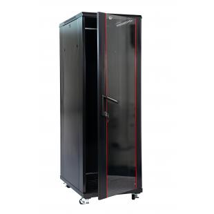 DNMTRSDV-006-0 - RACK SERVIDOR 19POL DESMONTAVEL PORTA VIDRO 36U 600 X 800 PRETO S/ GUIAS - DN-RSDV-36-60.80PT - D-NET