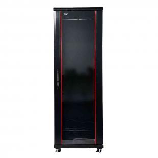 DNMTRSDV-007-0 - RACK SERVIDOR 19POL DESMONTAVEL PORTA VIDRO 40U 600 X 800 PRETO S/ GUIAS - DN-RSDV-40-60.80PT - D-NET