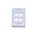 DNCNEP42-008-0 - ESPELHO PLASTICO 4X2 C/ 4 COLARES EM ABS BRANCO - DN-6000900060 - D-NET