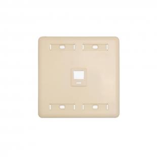 DNCNEP44-003-0 - ESPELHO PLASTICO 4X4 C/ 1 COLAR EM ABS BEGE - DN-6000500085 - D-NET