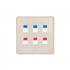 DNCNEP44-006-0 - ESPELHO PLASTICO 4X4 P/ 2 RJ-45 EM ABS BRANCO - DN-6000900065 - D-NET