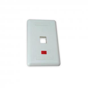 DNCNEP42-001-0 - ESPELHO PLASTICO 4X2 P/ 1 RJ-45 EM ABS BEGE - DN-6000500030 - D-NET