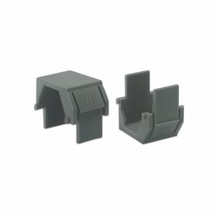 DNCNTCRJ-003-0 - TAMPA CEGA P/ RJ-45 EM ABS CINZA CLARO (PCT 30) - DN-6000000070 - D-NET