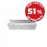 ZKCAACSP-003-1 - SUPORTE EM U DA FECHADURA AL-280 PARA PORTA DE VIDRO - AL-280U - ZKTECO