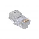 LESPRJ5E-004-1 - CONECTOR RJ-45 SOHOPLUS CAT.5E CABO SOLIDO/FLEXIVEL CRISTAL - 35050290 - LIGHTERA