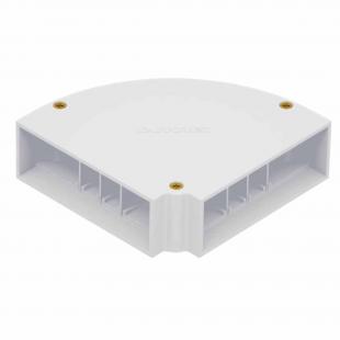 DTSTCVH9-001-0 - CURVA HORIZONTAL 90 PRF 25MM AL BRANCO - DT-35140.00 - DUTOTEC