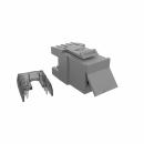 LEGLRJ06-017-5 - CONECTOR RJ-45 GIGALAN CAT.6 CINZA T568A/T568 FEMEA - 35060604 - LIGHTERA