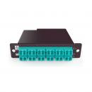 LETLCLO3-003-0 - CASSETE LGX MULTIMODO OM3 (50/125) LC-UPC/MPO12-UPC(F) 12F ACQUA TIPO B DIRETO/REVERSO - 35260156 - LIGHTERA