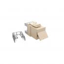 LEGLRJ06-030-5 - CONECTOR FEMEA GIGALAN CAT.6 T568A/B - BEGE UN. - 35060625 - LIGHTERA