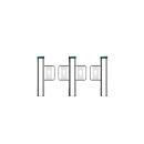 DHCACTSW-022-0 - CATRACA DE ACESSO COM BARREIRA TIPO SWING LADO DIREITO - DHI-ASGB611Y-R - DAHUA