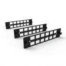 LETLDECT-004-0 - KIT 3X PLACAS PLASTICO LGX/TERALAN 12 POSICOES LC/SC - 35265042 - LIGHTERA