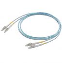 LETLCDO4-002-0 - CORDAO OPT. CON. MULTIMODO OM4 (50/125) 2F DUPLEX SC-UPC/LC-UPC 2,5M LSZH ACQUA - 35200770 - LIGHTERA